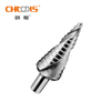 Spiral Flute Titanium HSS Step Drill Bit for Pipe