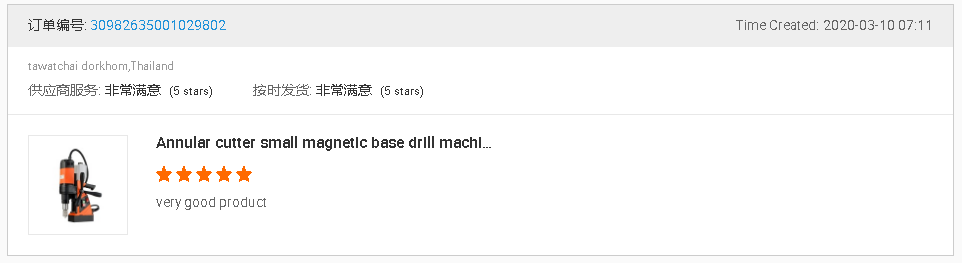 Comments of Portable Magnetic Drill Machine