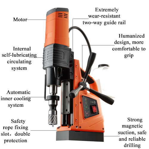 High-quality Portable 15000N Strong Magnetic Drill Machine