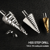 Spiral Flute Titanium HSS Step Drill Bit for Pipe