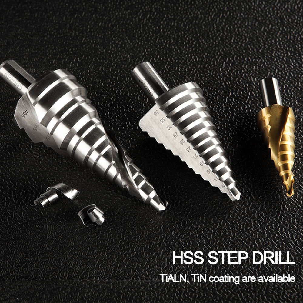 Longer Service Life Cobalt Titanium Step Drill Hss for Sheet Metal Drilling